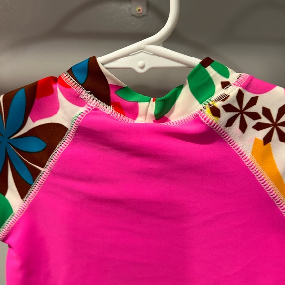 Carter’s Pink Hawaiian Monkey Rash Guard - Picture 6 of 7